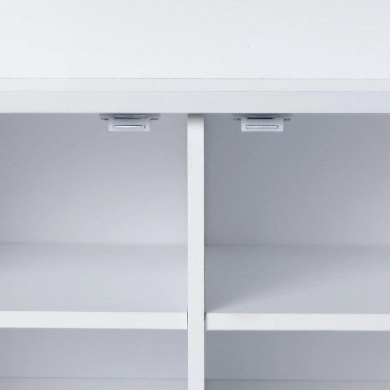 Portemanteau d'entrée noir avec armoire à chaussures, banc et patères