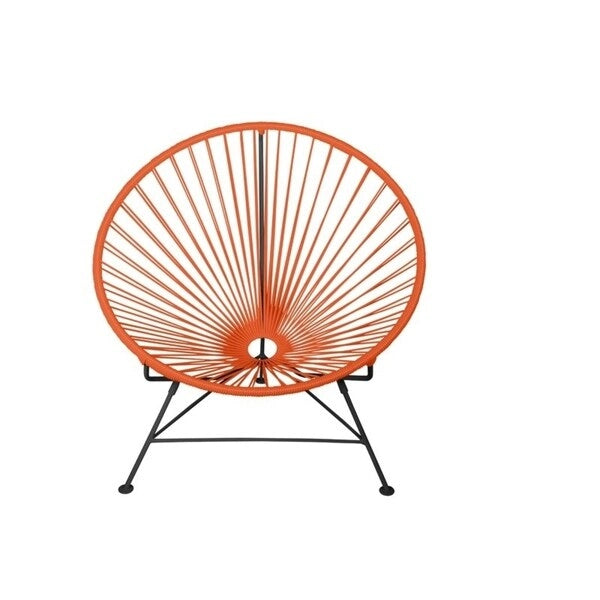 Chaise longue ronde tissée pour intérieur/extérieur en plusieurs coloris