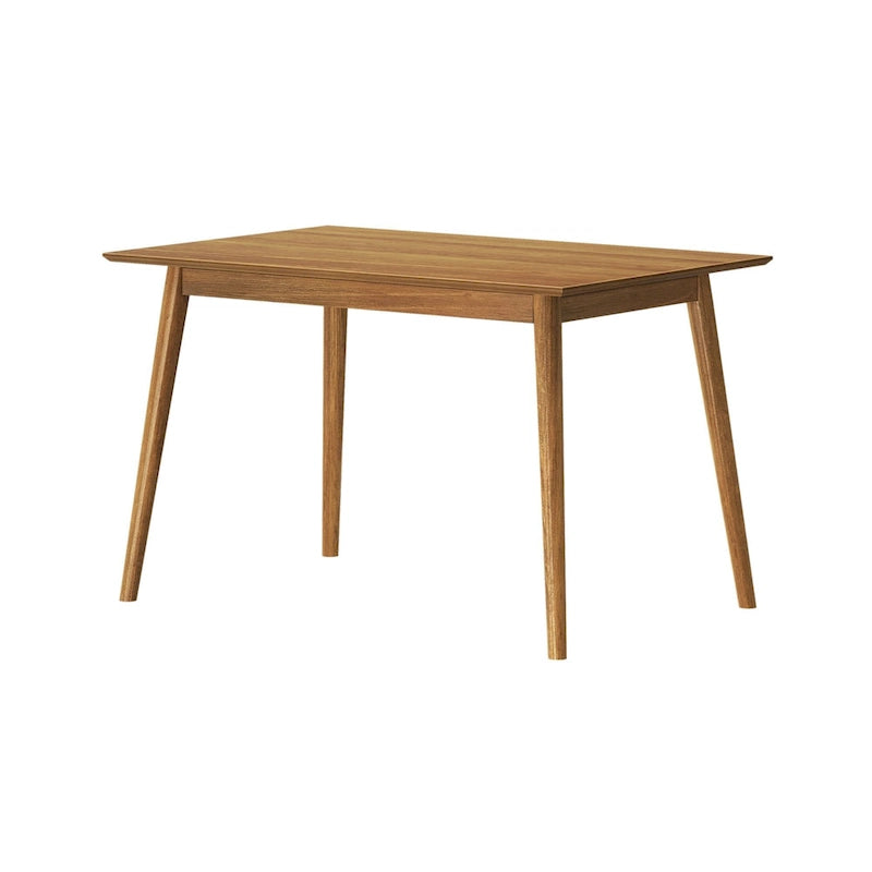 Table de salle à manger en pin massif Mid-Century Modern, Noyer & Pacanier